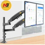 North Bayou NB H180 by melecronics ขาตั้งจอคอม ขาตั้งมอนิเตอร์ ขาแขวนจอคอม ที่ยึดจอ แบบ Gas Strut Desktop Monitor Stand , Dual Monitor Arm, Monitor Desk Mount , Stand Monitor, 22-32 นิ้ว *2 / 12 kg *2 - Image 3