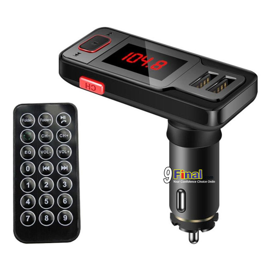 3 BT719 เครื่องเล่น mp3 รถยนต์ Wireless Bluetooth Speaker Car Kit LCD FM Transmitter MP3 Dual USB Charger Support USB/AUX/TF card Handsfree For Mobile Phone เครื่องเล่นเพลงbluetoothติดรถยนต์ ฟังเพลงบนรถยนต์ - Image 1