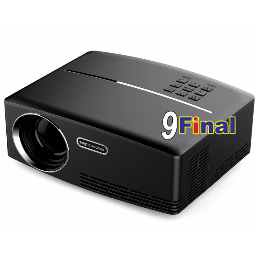 b1 ViviBright GP80 (Logo Screen Simple Beamer ) Mini LED Projector 800*480, 1,800 ลูเมน Contrast 2,200:1 รับฟรี ...จอโปรเจคเตอร์ 84 " แบบ 16:9 - Image 1
